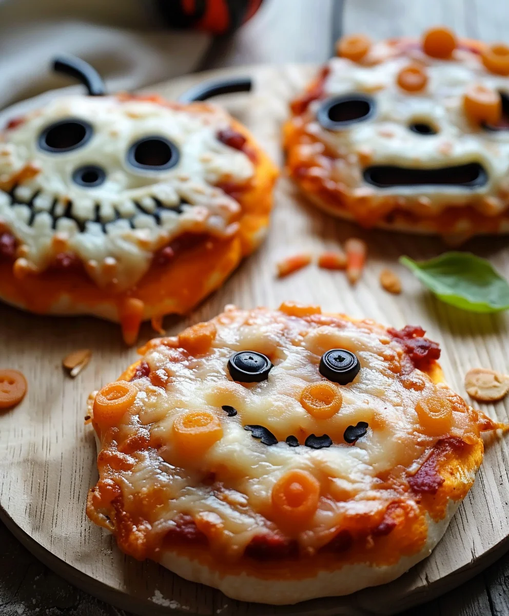 Easy Mini Halloween Pizzas: Spooky & Fun Kids' Treat!