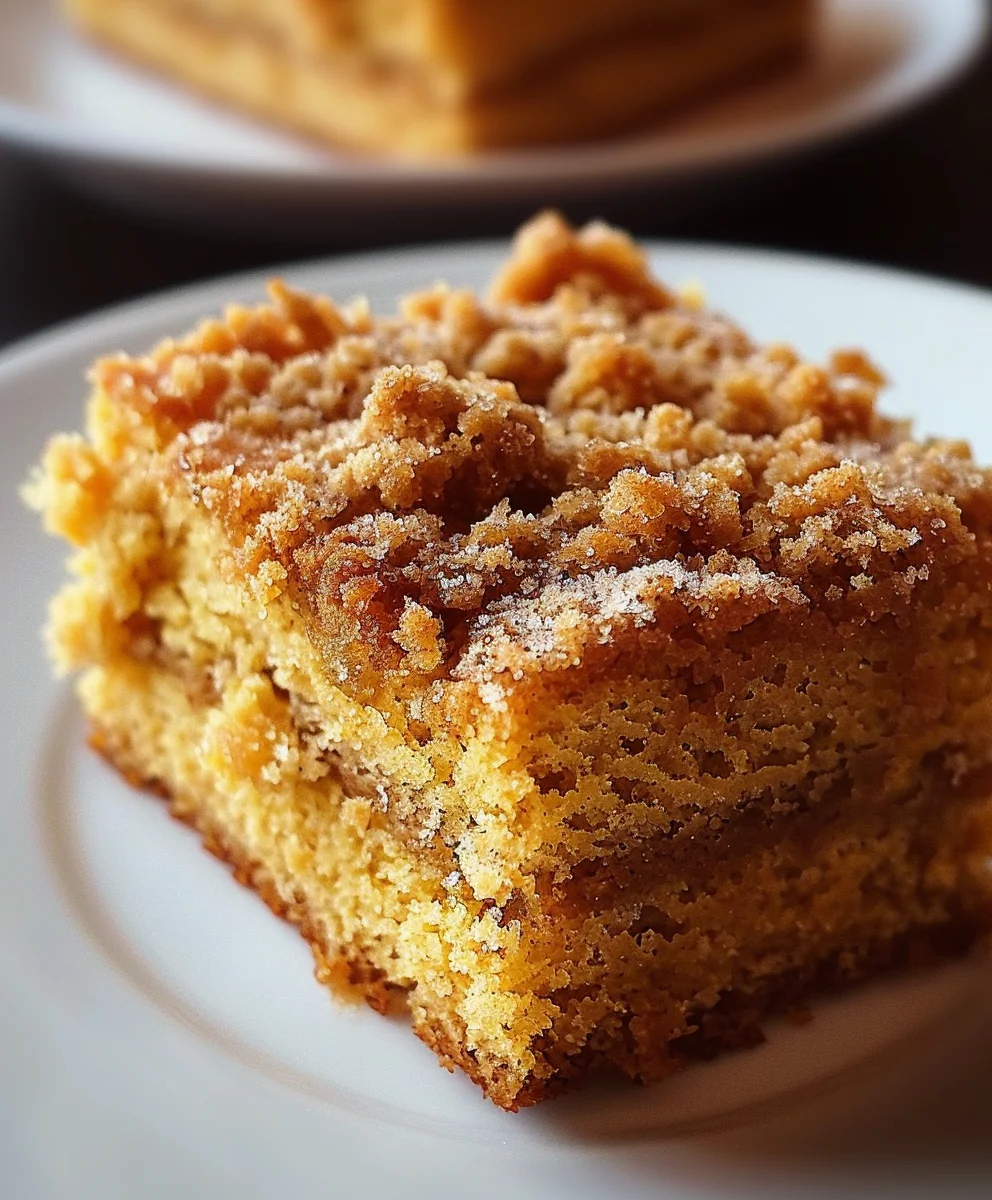 Moist Pumpkin Crumb Cake Fall Dessert Recipe