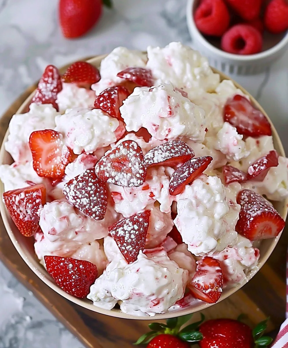 Easy Strawberry Shortcake Fluff Salad