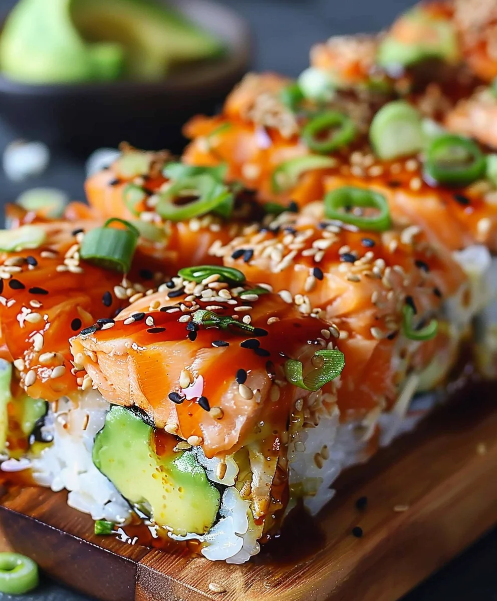 Spicy Salmon Sushi Bake: Easy & Delicious Dinner Recipe!
