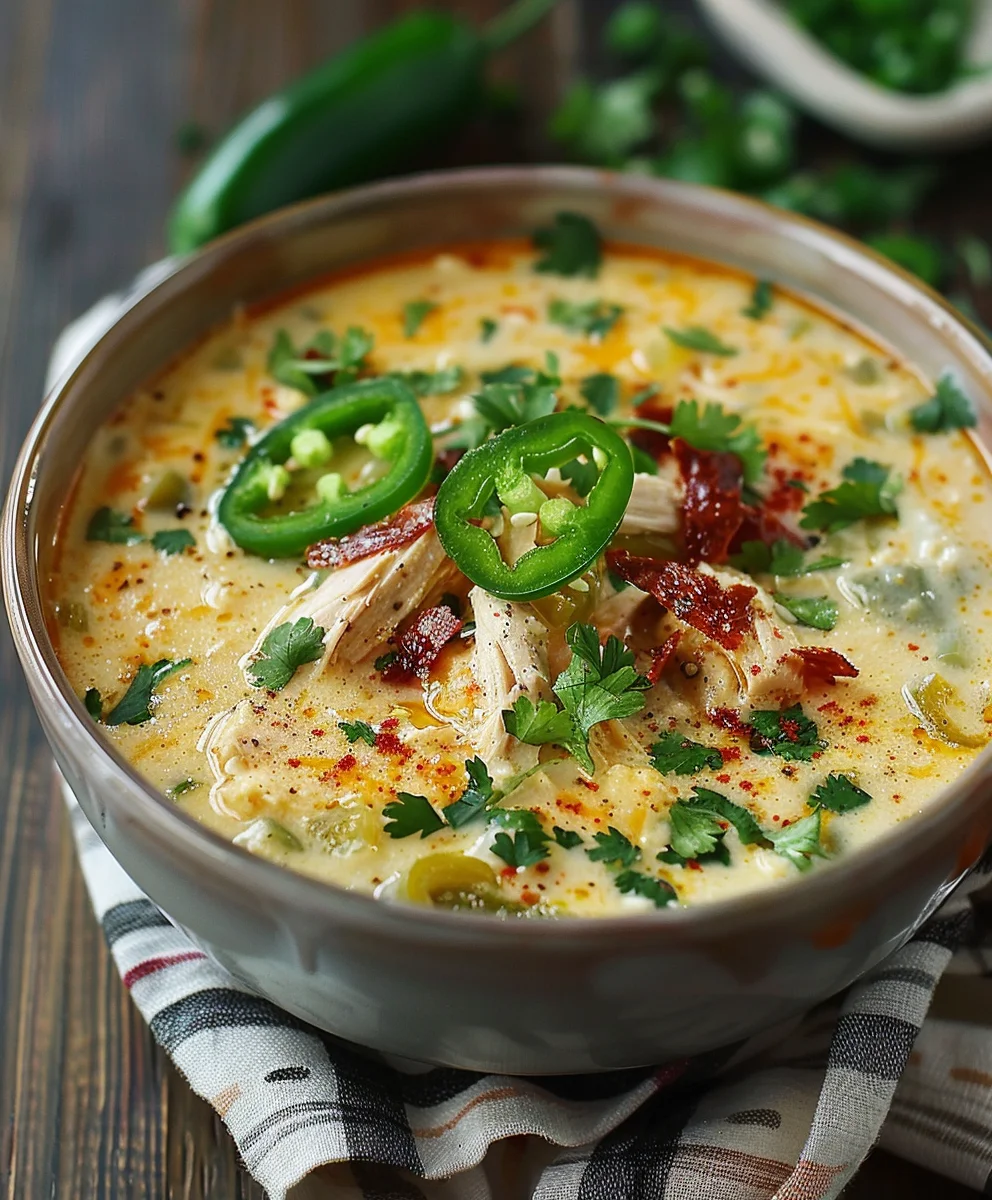 Ultimate Spicy Jalapeno Popper Chicken Soup