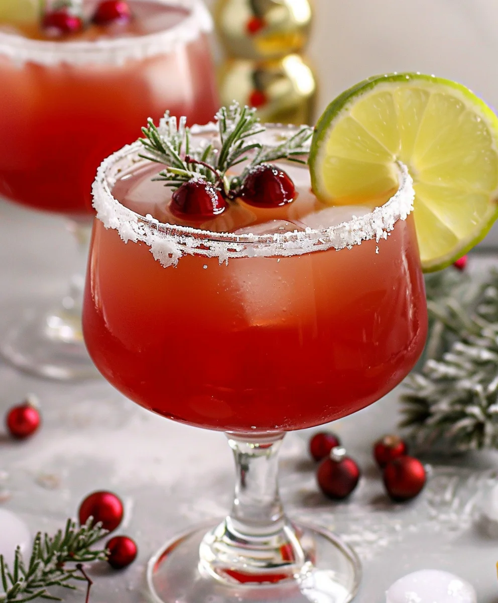 Festive Mistletoe Margarita (Non-Alcoholic)