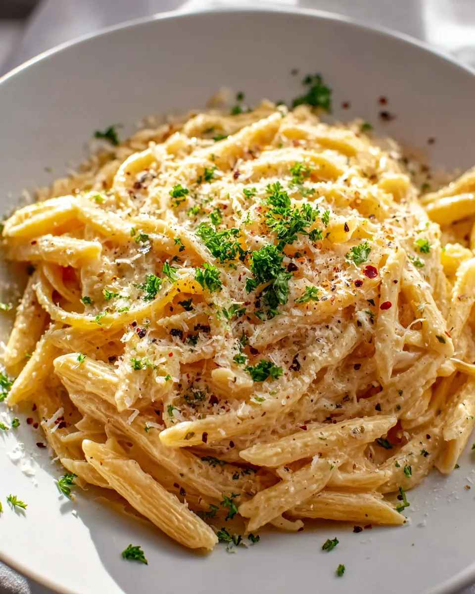 One Pot Creamy Garlic Pasta: Easy, Quick & Delicious Dinner!