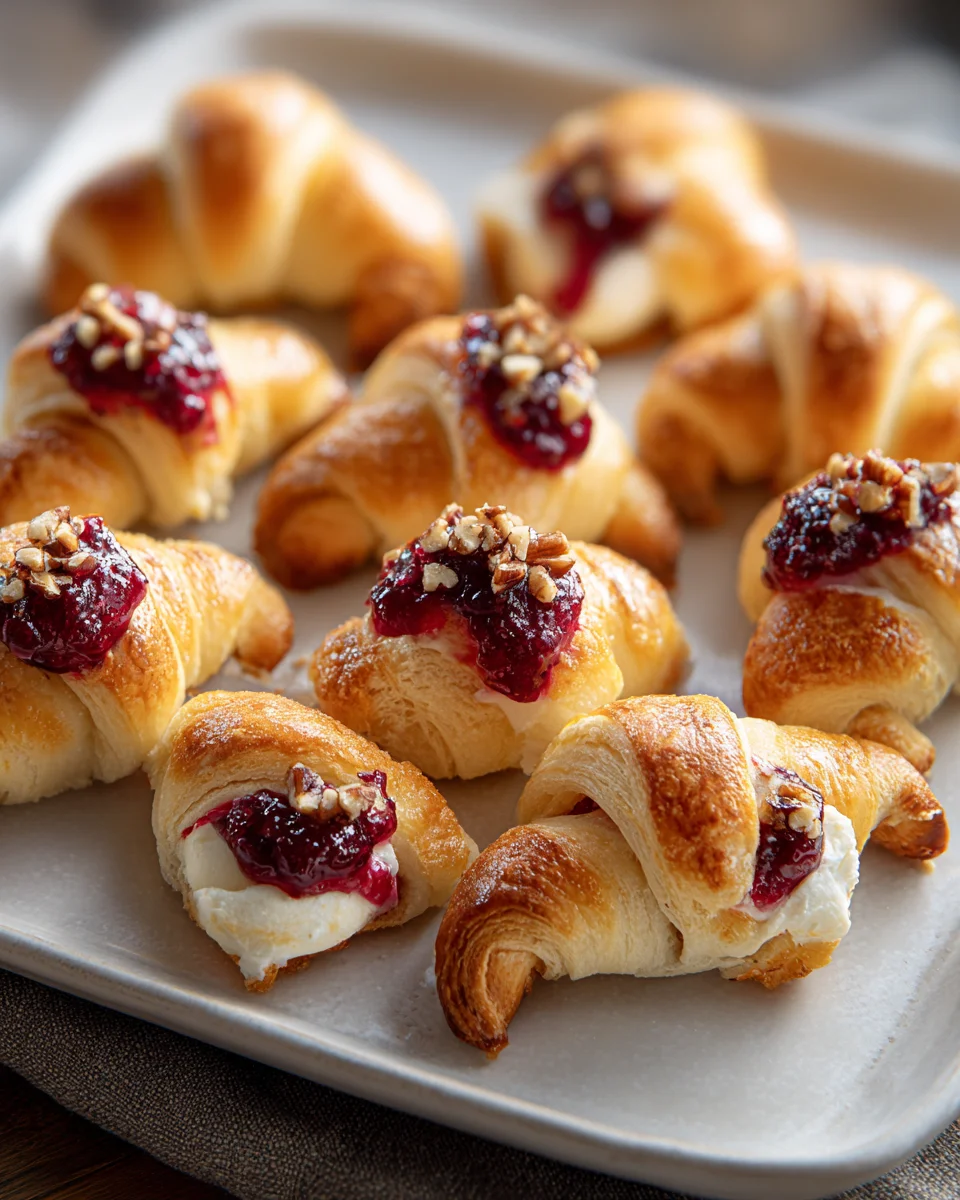 Easy Cranberry Cream Cheese Crescent Bites: A Sweet Treat!