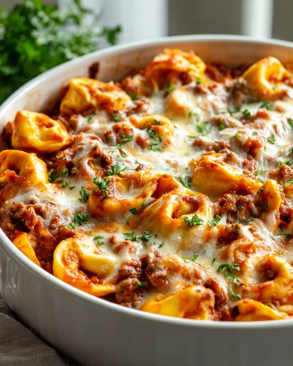 Irresistible Beefy Tortellini Bake for Cozy Nights