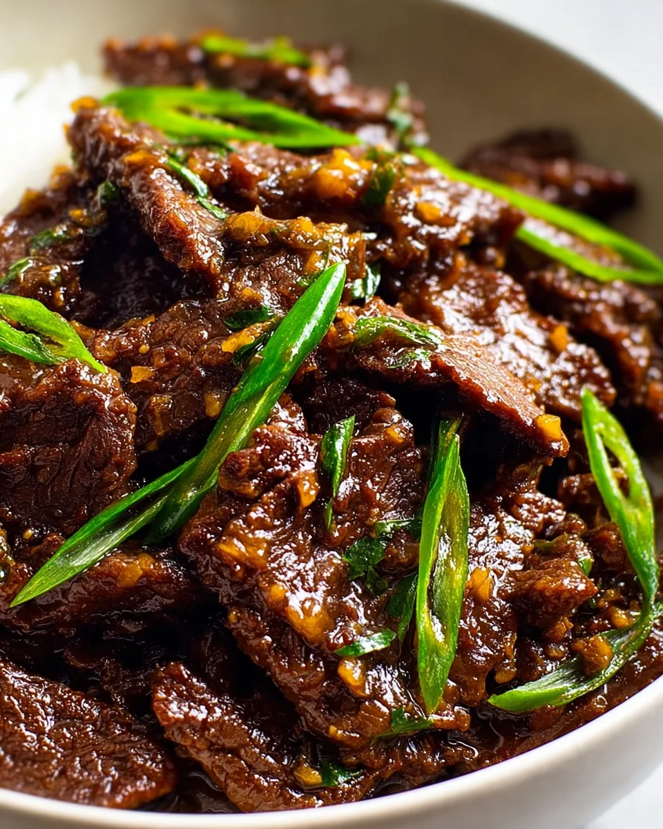 Easy Slow Cooker Mongolian Beef: Tender & Flavorful Dinner