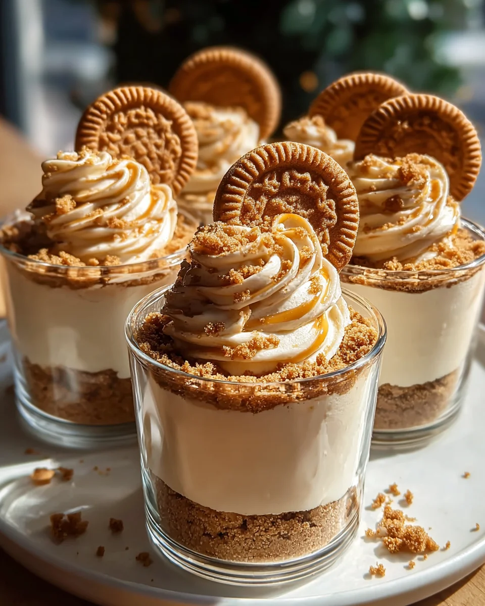 Cookie Butter Cheesecake Cups: Easy No-Bake Treat!