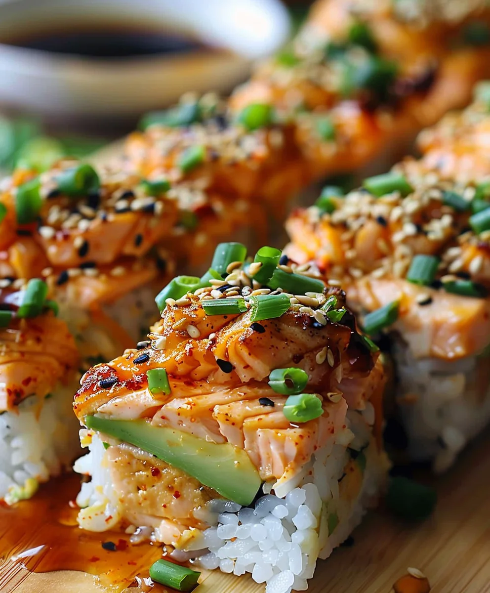 Spicy Salmon Sushi Bake Recipe - Easy & Delicious!