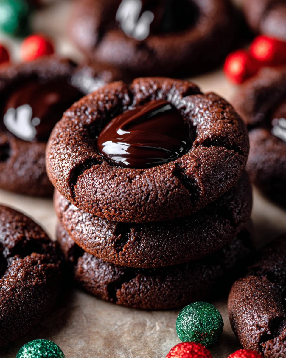 Chocolate Thumbprint Cookies: Easy, Chewy & Delicious!