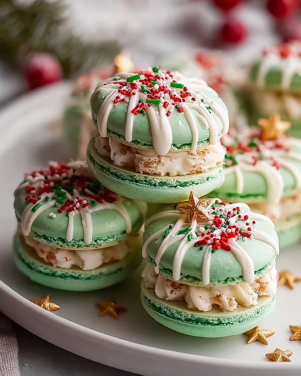 Festive Christmas Tree Cake Macarons: Perfect Holiday Sweet