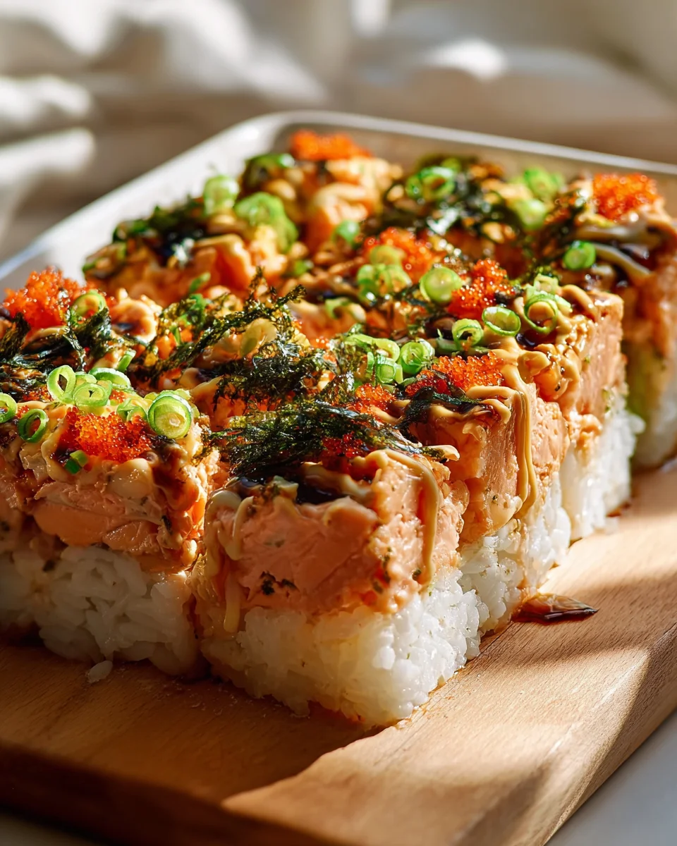 Spicy Salmon Sushi Bake: Easy & Delicious Recipe