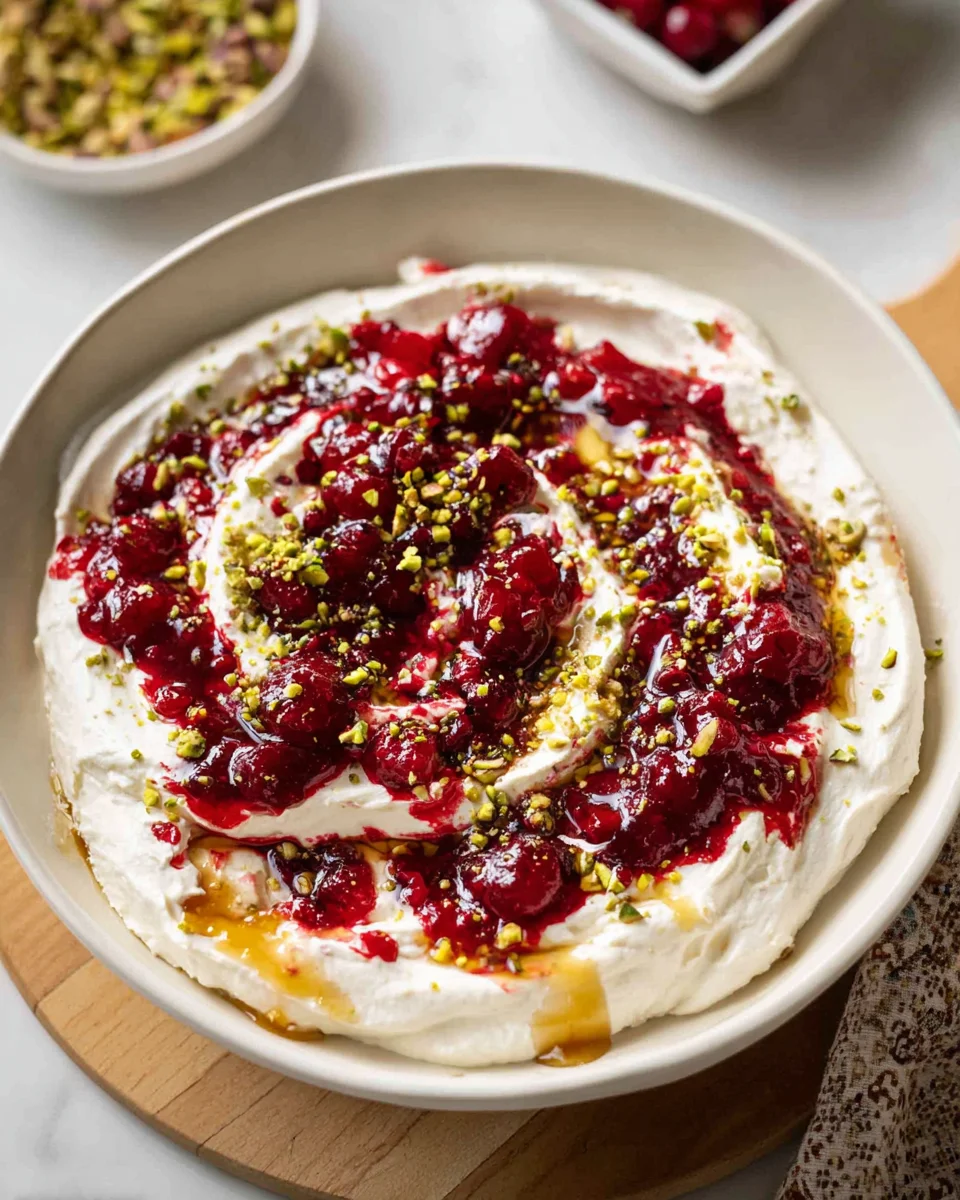 Cranberry Whipped Feta Dip: Sweet & Savory Holiday Appetizer