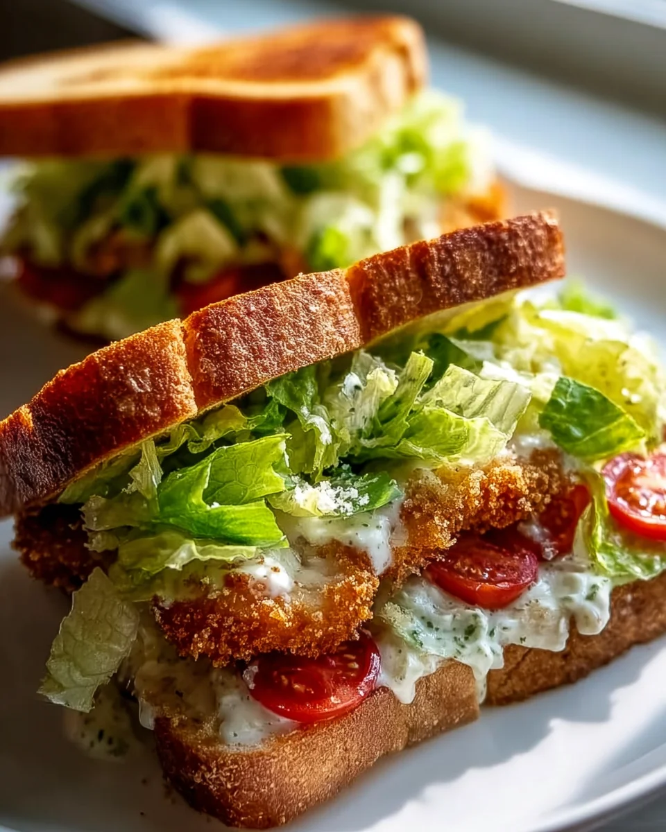 Crunchy Chicken Caesar Sandwich Recipe – Ultimate Flavor!