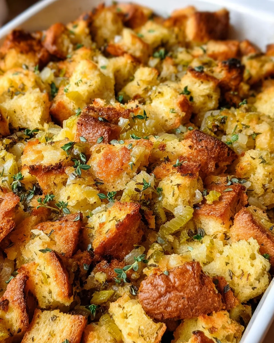 Classic Homemade Stuffing: Perfect Side Dish for Beef!