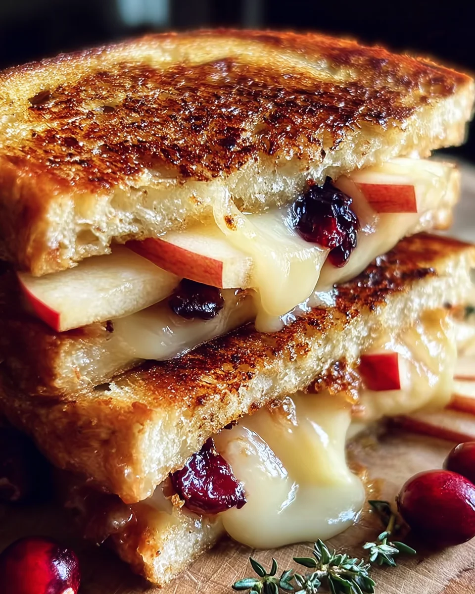 Irresistible Apple Cranberry Grilled Cheese Delight