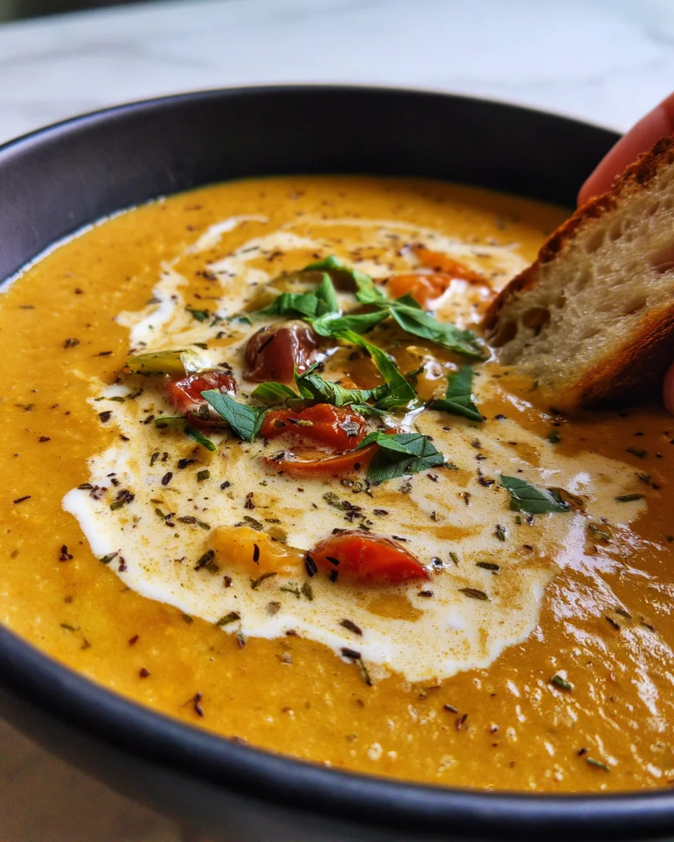 Make Creamy Roasted Veggie Soup - Cozy & Delicious!