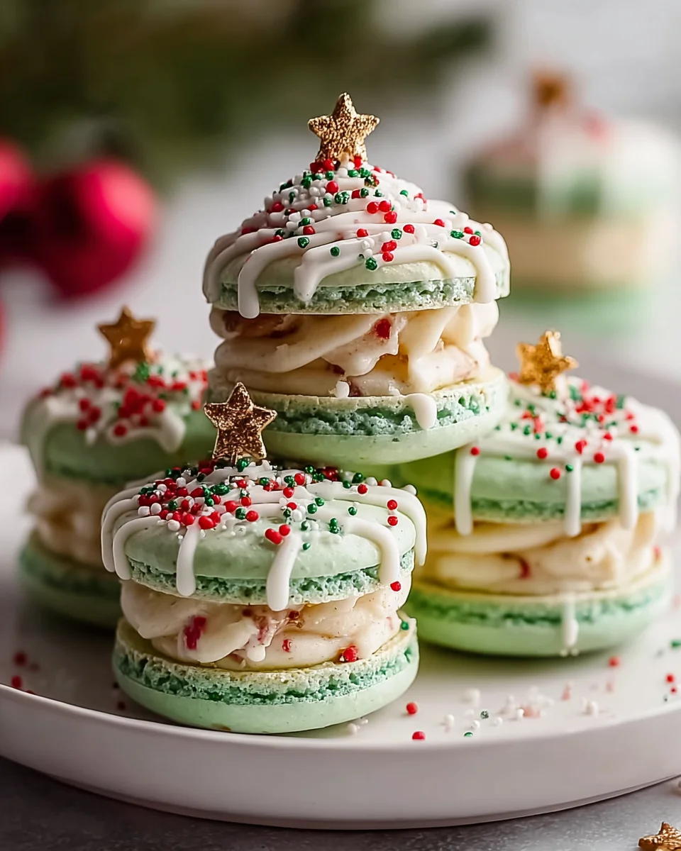 Festive Christmas Tree Cake Macarons: Perfect Holiday Sweet