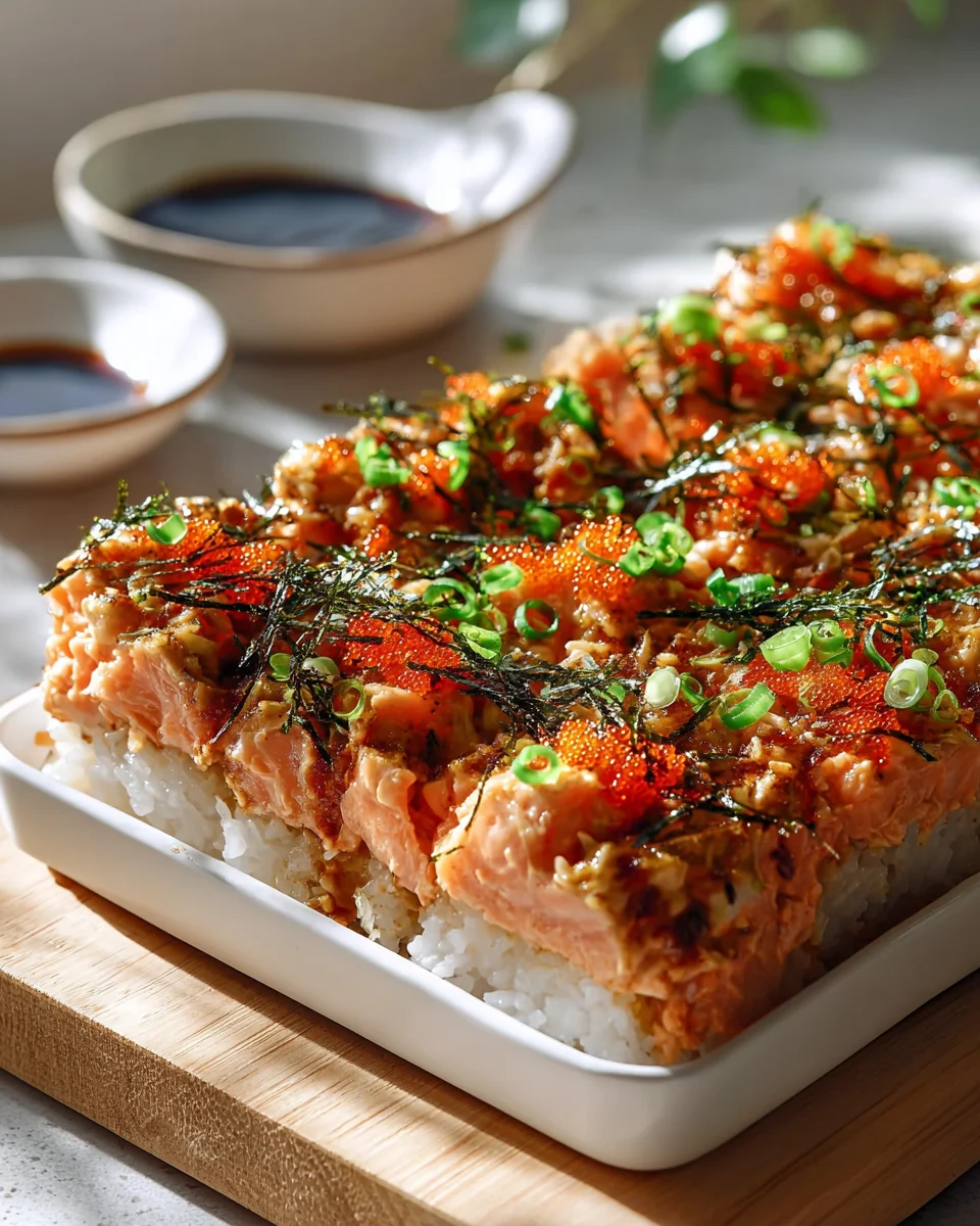 Spicy Salmon Sushi Bake: Easy & Delicious Recipe