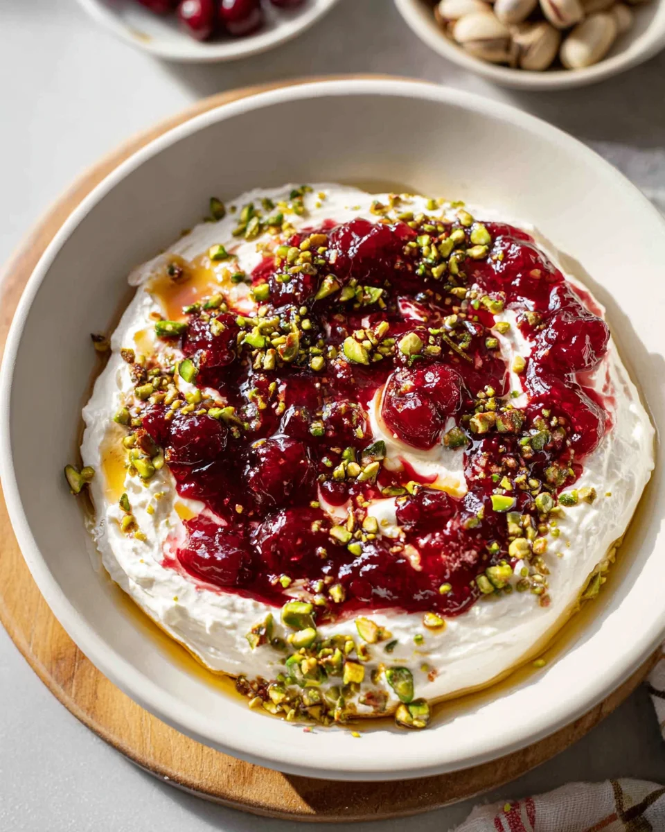 Cranberry Whipped Feta Dip: Sweet & Savory Holiday Appetizer