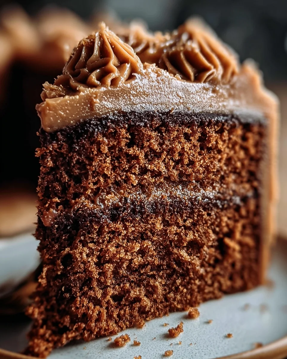 Non-Alcoholic Gin Gingerbread Cake with Rich Molasses Frosting