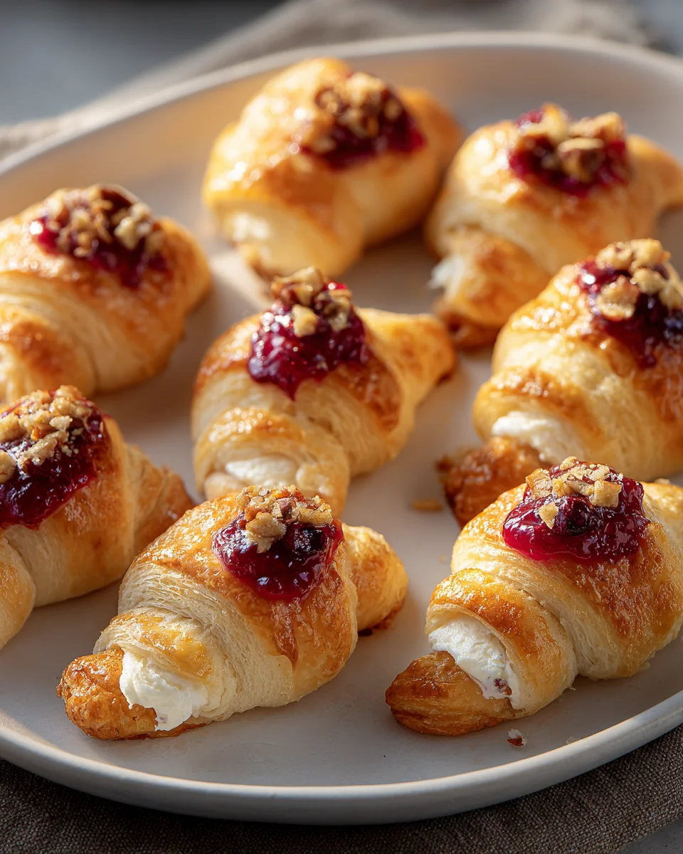 Easy Cranberry Cream Cheese Crescent Bites: A Sweet Treat!