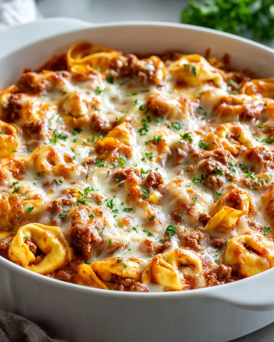 Irresistible Beefy Tortellini Bake for Cozy Nights