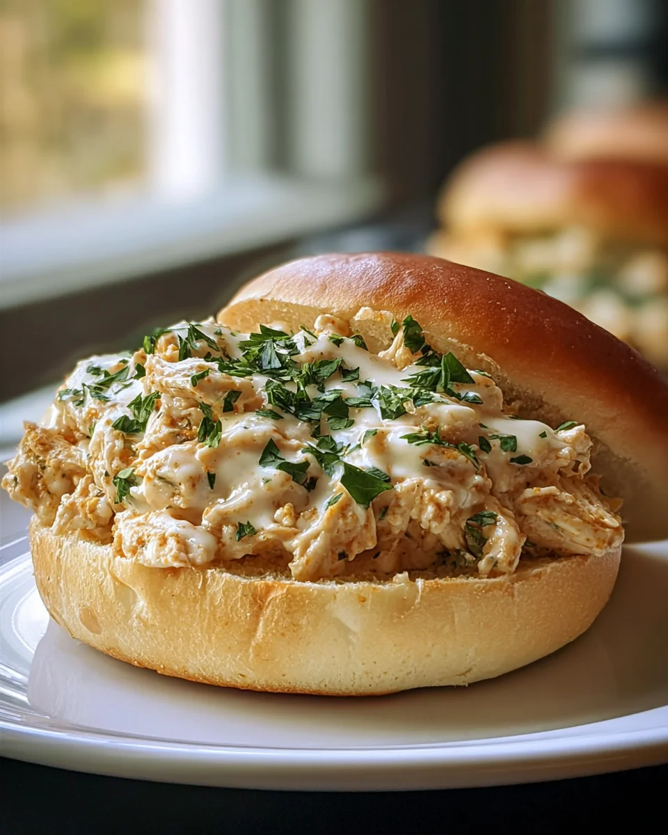 Chicken Alfredo Sloppy Joes: Quick & Cheesy Meal!