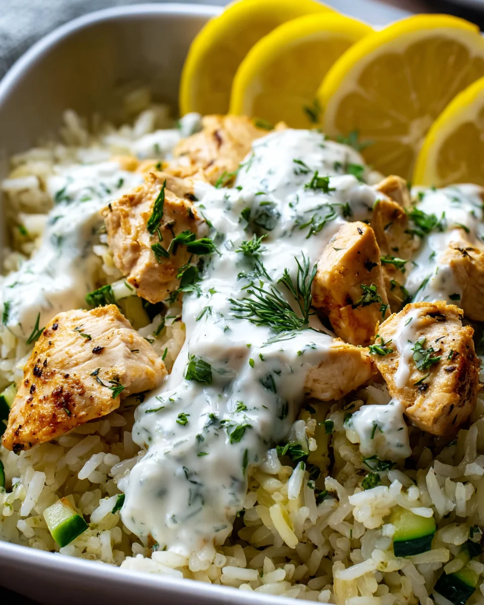 Chicken Tzatziki Rice Bake: Easy & Flavorful Meal