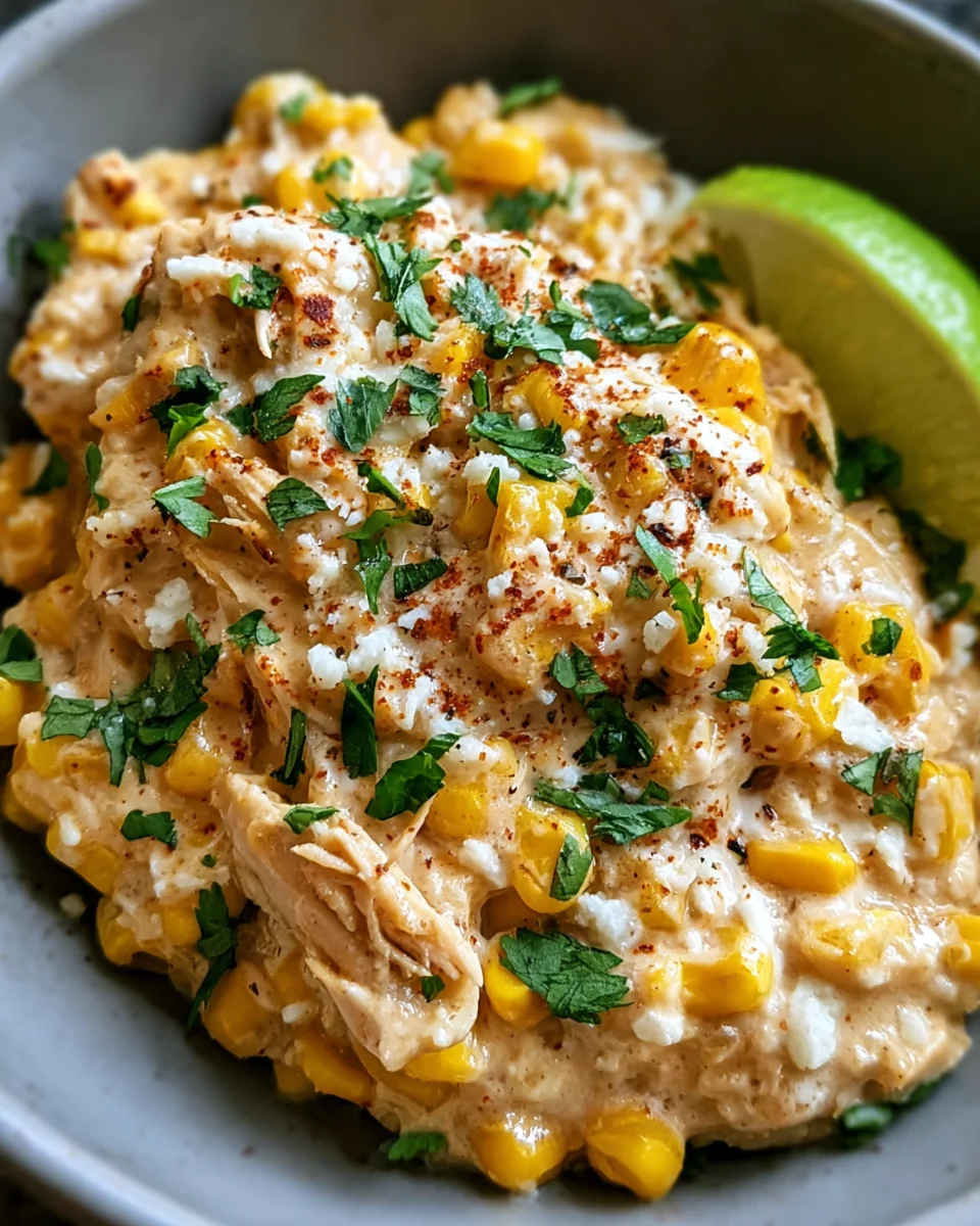 Slow Cooker Street Corn Chicken: Easy Weeknight Meal!