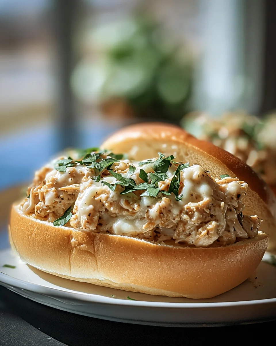 Chicken Alfredo Sloppy Joes: Quick & Cheesy Meal!
