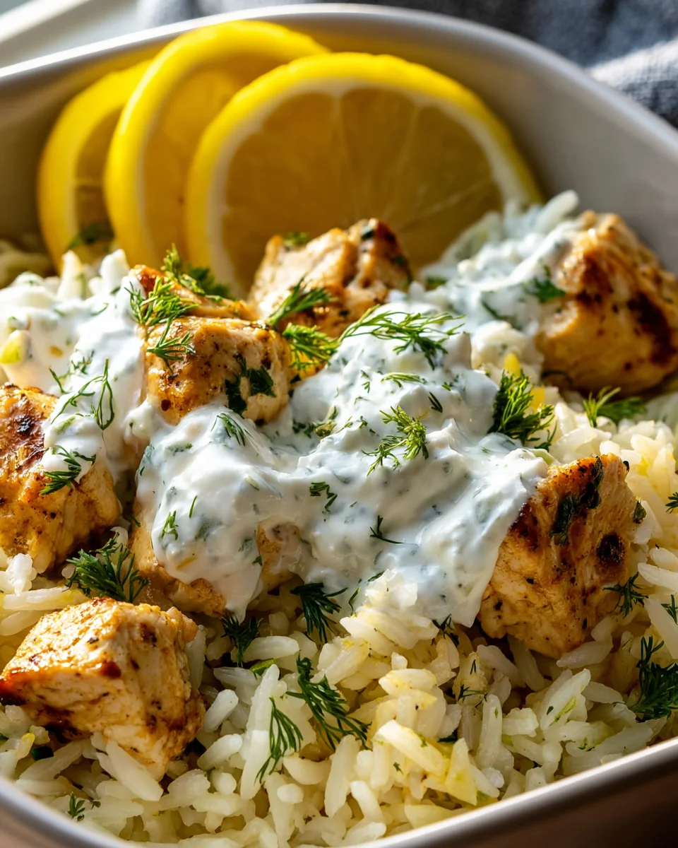 Chicken Tzatziki Rice Bake: Easy & Flavorful Meal