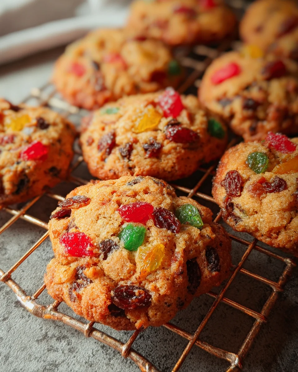 Quick & Easy Christmas Fruitcake Cookies for the Holidays