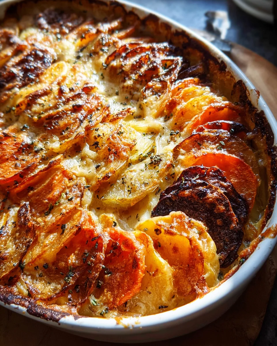 Amazing Cheesy Root Vegetable Gratin - Your New Favorite!