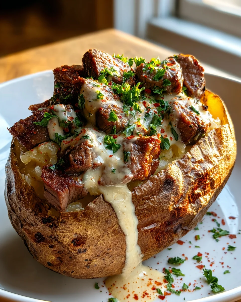 Ultimate Loaded Steak Potato: Comfort Food Perfection!