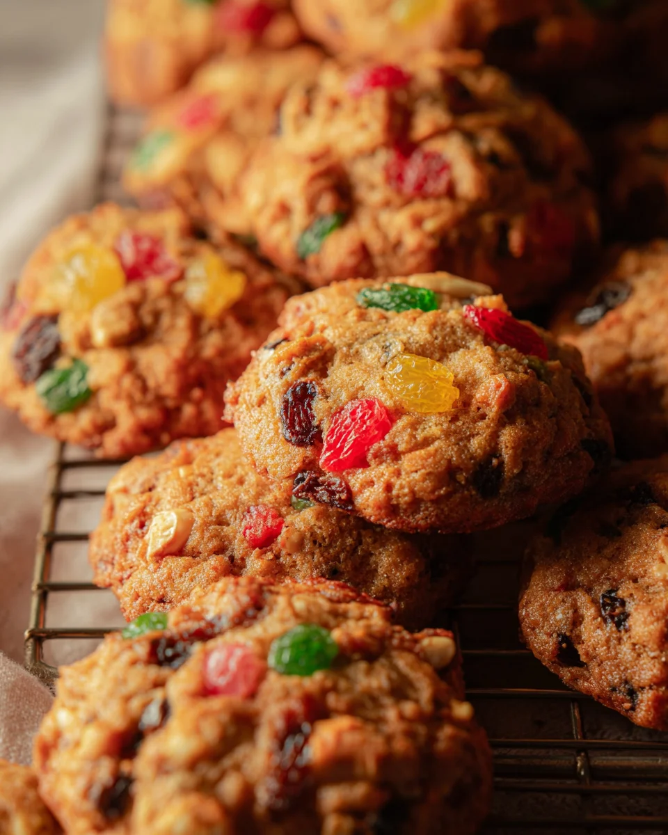Quick & Easy Christmas Fruitcake Cookies for the Holidays