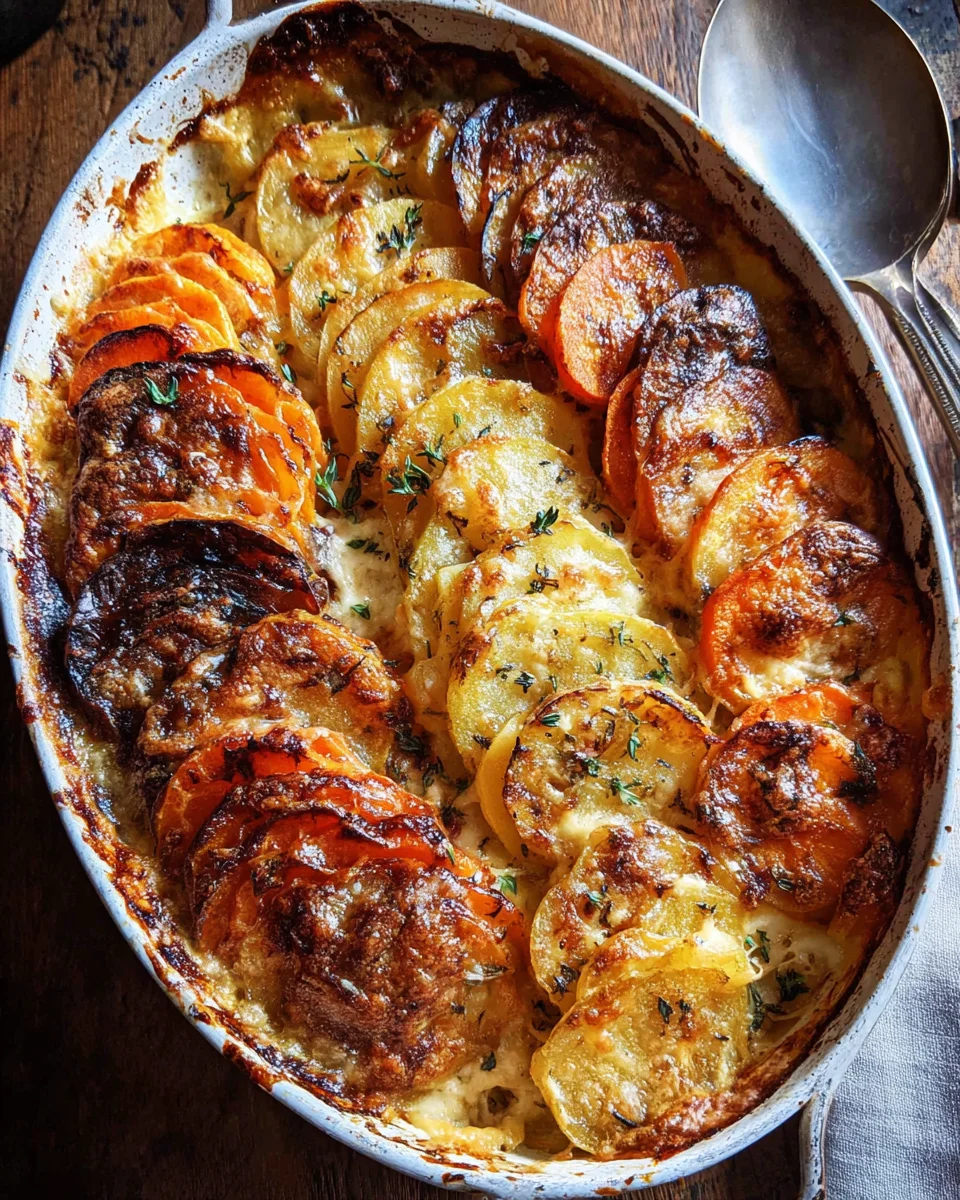 Amazing Cheesy Root Vegetable Gratin - Your New Favorite!