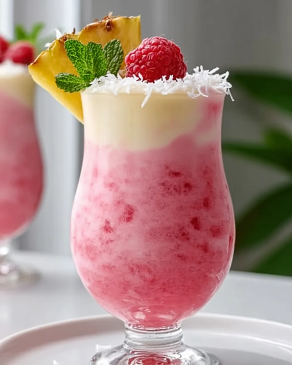 Virgin Raspberry Colada Twist Recipe: Tropical Bliss!