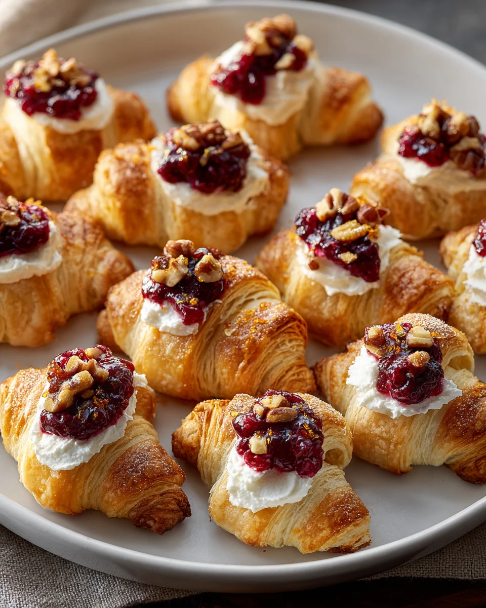 Sweet & Tangy Cranberry Cream Cheese Crescent Bites Recipe!