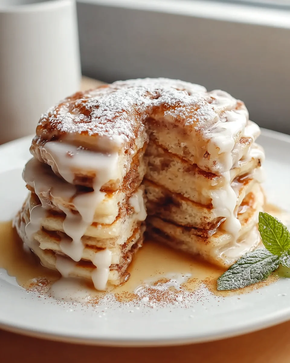 Easy Cinnamon Roll Pancakes Recipe - Sweet & Fluffy!