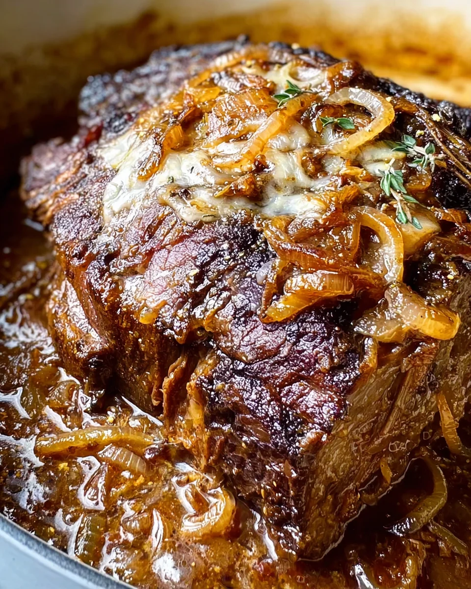 Comforting French Onion Pot Roast: A Savory Beef Delight