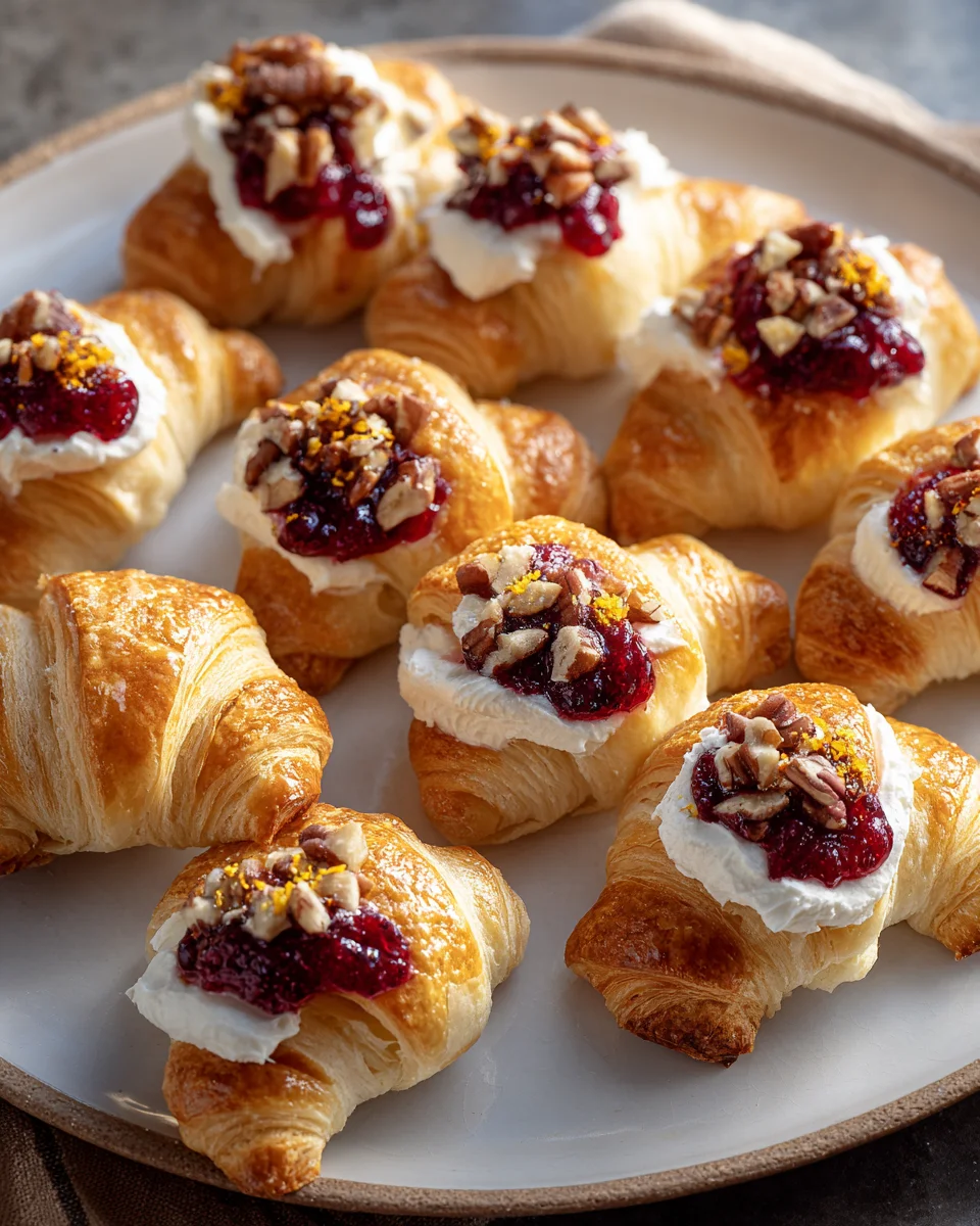 Sweet & Tangy Cranberry Cream Cheese Crescent Bites Recipe!