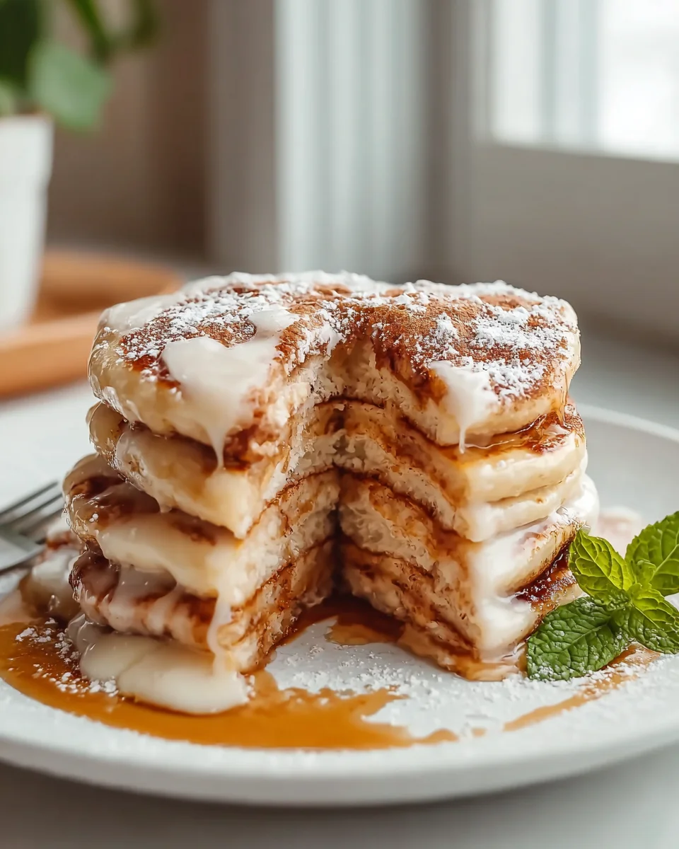 Easy Cinnamon Roll Pancakes Recipe - Sweet & Fluffy!