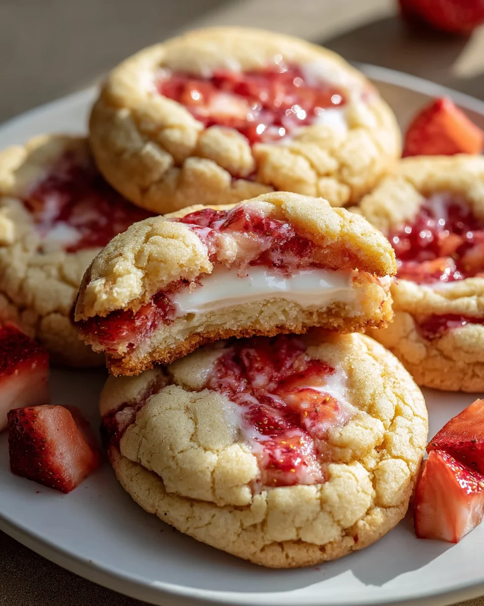 Strawberry Cheesecake Cookies Recipe: Easy & Delicious!