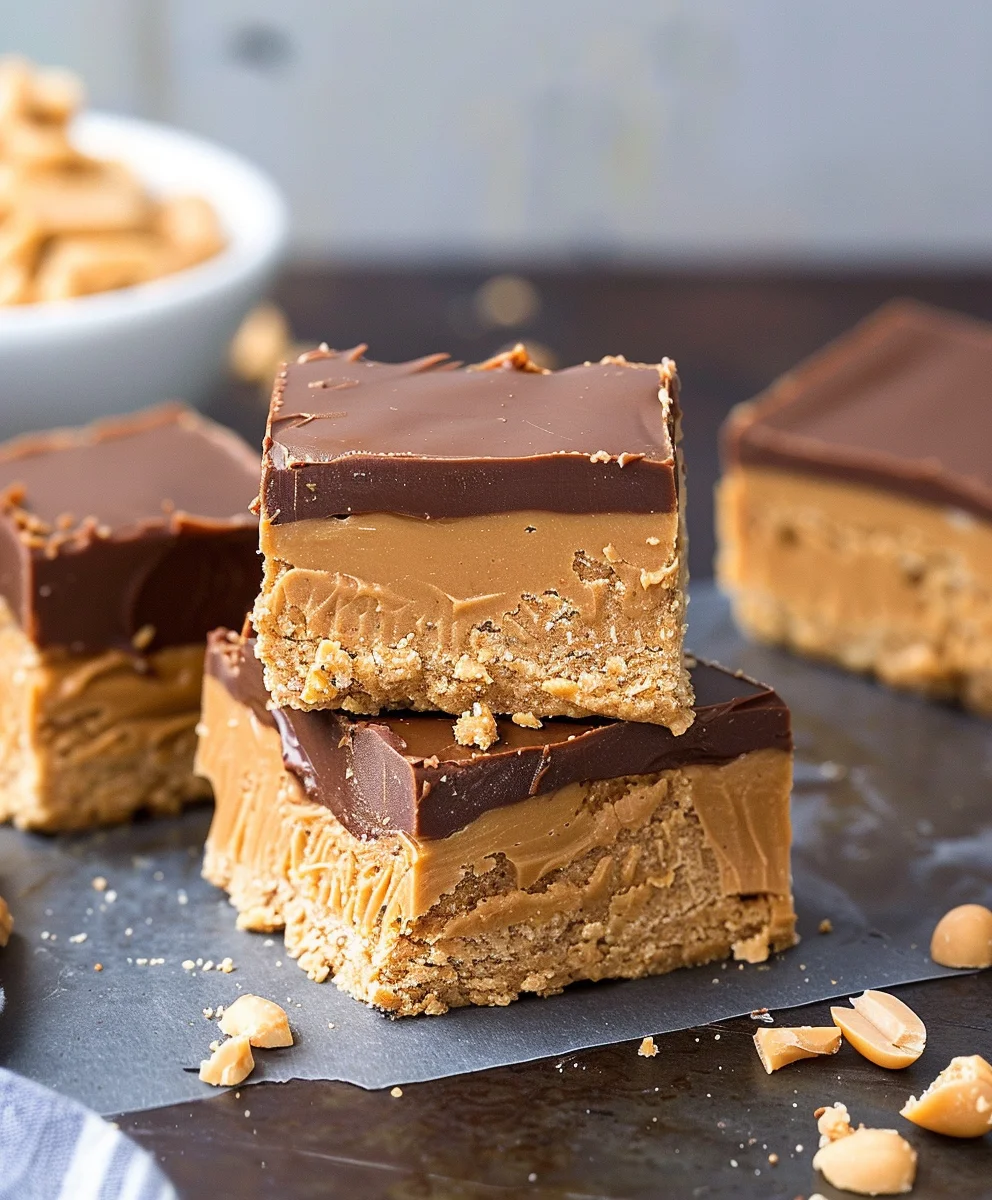 Easy No-Bake Peanut Butter Squares - Crowd-Pleasing Dessert
