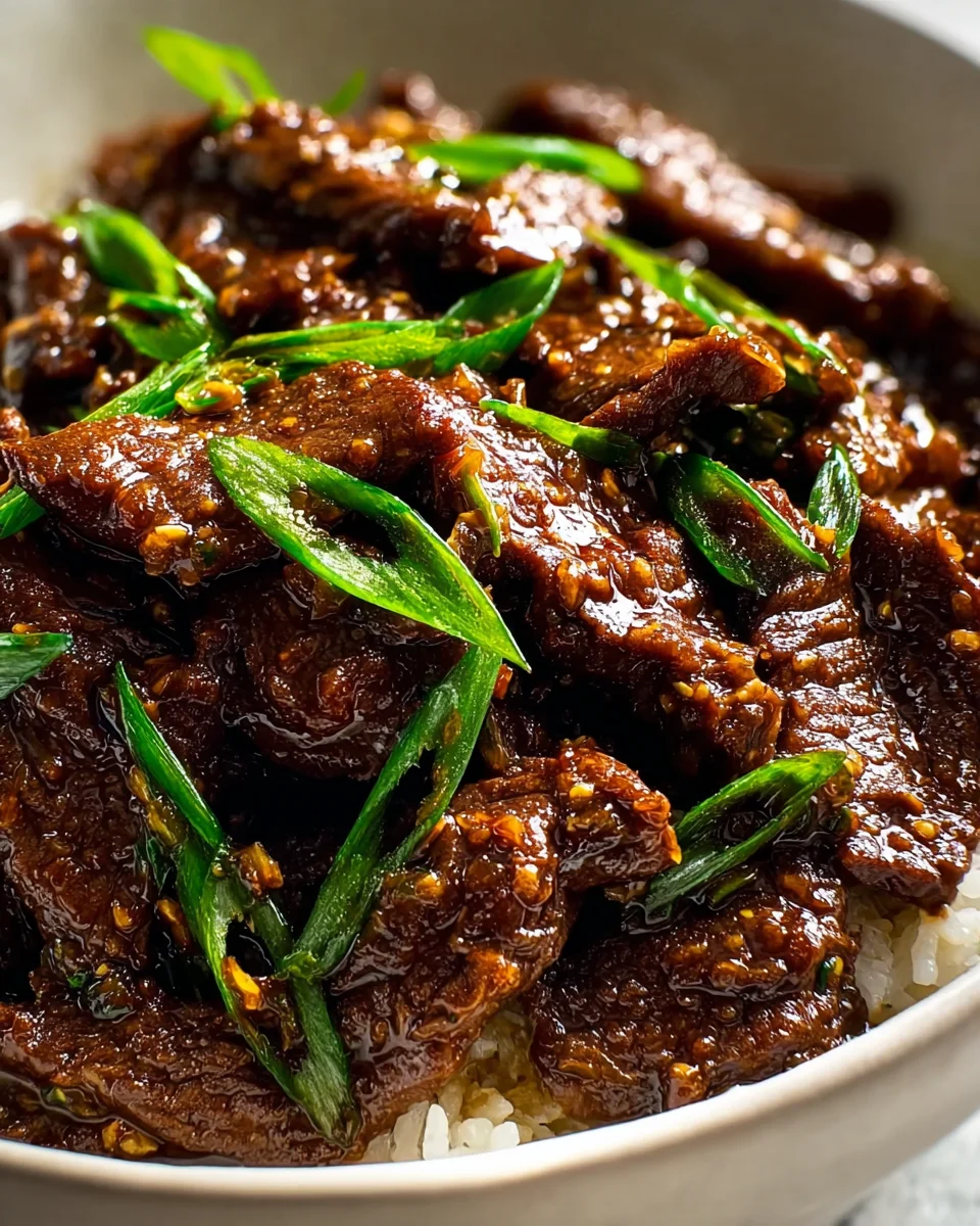 Easy Slow Cooker Mongolian Beef: Tender & Flavorful Dinner
