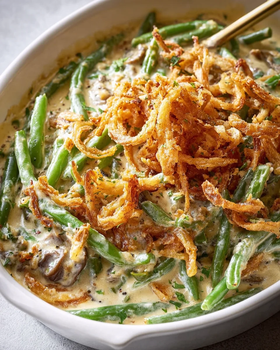 Irresistible Campbells Green Bean Casserole Recipe