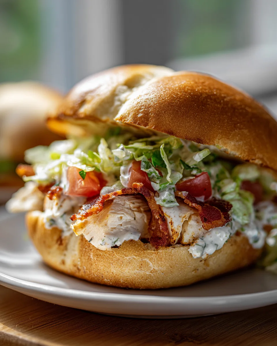 Best Chopped Chicken Beef Bacon Ranch Sandwich Recipe