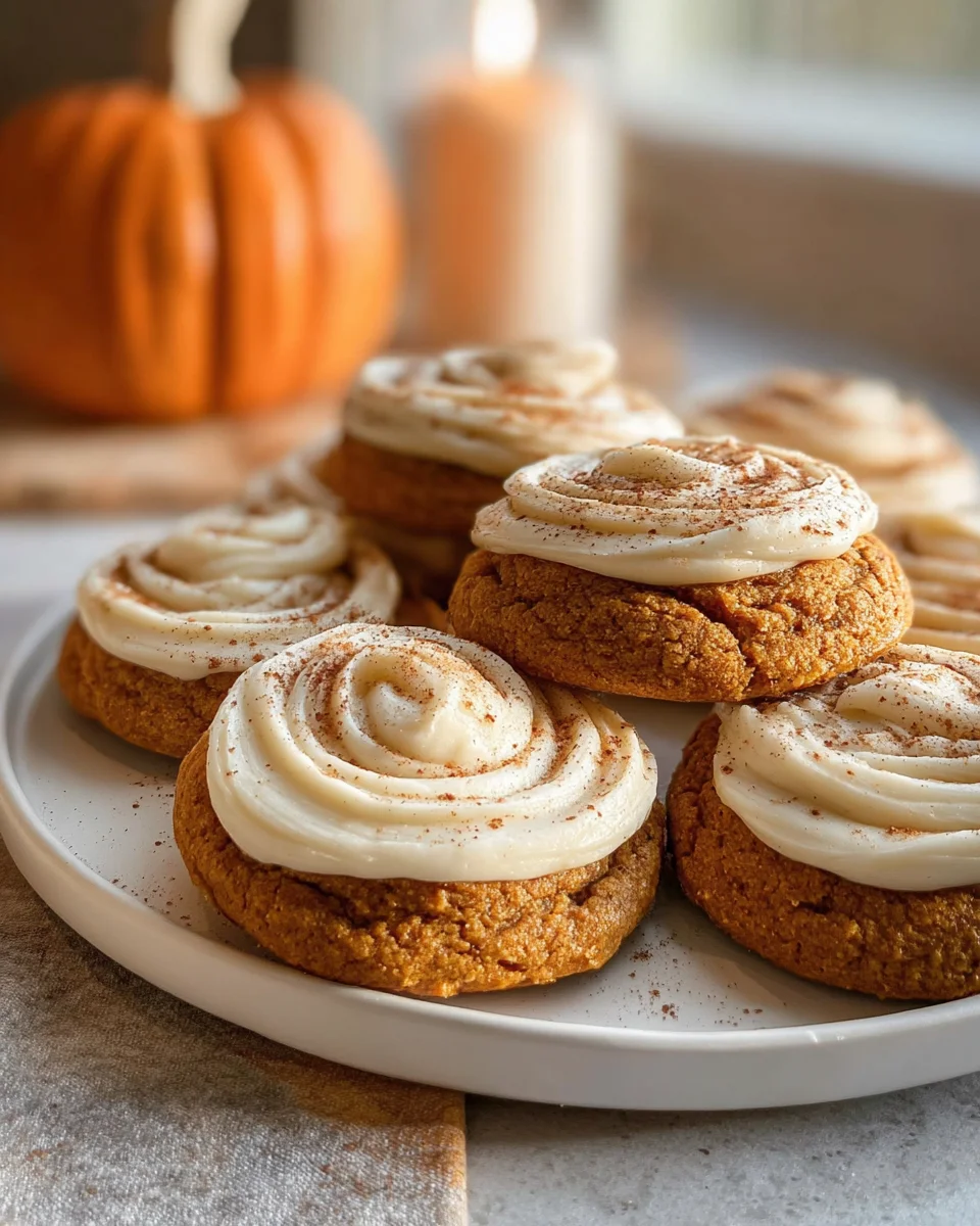 Best Soft Pumpkin Cookies with Cream Cheese Frosting