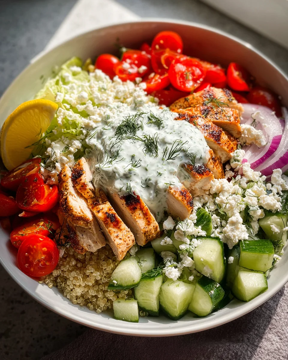 Delicious Greek Chicken Bowls: Fresh & Flavorful Recipe!