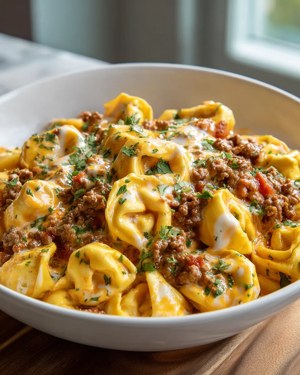 Cheesy Taco Tortellini Bake: Easy, Delicious Family Dinner!
